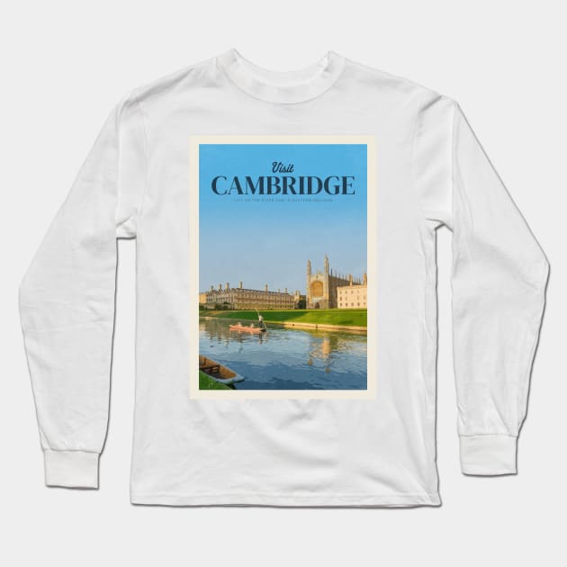 Visit Cambridge Long Sleeve T-Shirt by Mercury Club